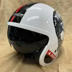 美品　希少品　LS2 SPITFIRE 　Lサイズ 　ホワイトグラフィックのサムネイル