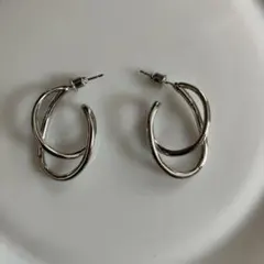 ダブルフープ ゴールド ピアス