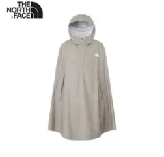 美品 ノースフェイス アクセスポンチョ M グレー 収納袋付