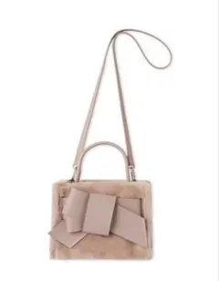 【新品】FRAY I.D ファーリボンミドルバッグ