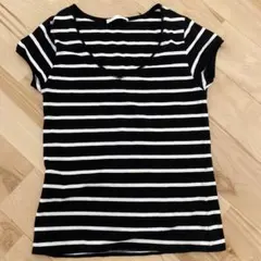 ZARA Ｖネック　Tシャツ　ボーダー