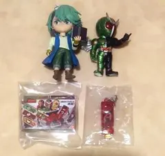 【セット】 仮面ライダーダブル　グッズ　まとめ売り　フィギュア　めじるしチャーム