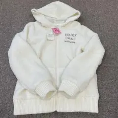 ホワイト ボアジャケット 160サイズ