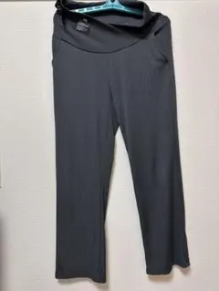 TIDE LUNG リブフレアパンツ ダークグレー