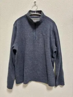 Eddie Bauer ハーフジップ プルオーバー スウェット ブルーグレー Mのサムネイル