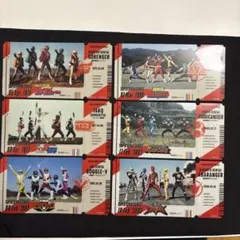 スーパー戦隊シリーズ チケットライクコレクション 6枚セット