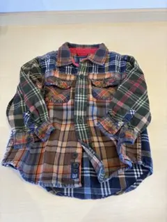 baby GAP チェック柄長袖シャツ 2歳用