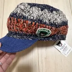 【新品未使用】DOUBLE B 麻編み帽子