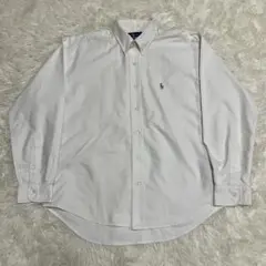 《状態良人気ビッグシルエット》ラルフローレンbdシャツカラーポニー刺繍ロゴ