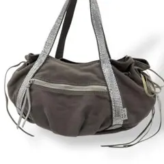 agnes b アニエスベー　ハンドバッグ　スパンコール　布　250