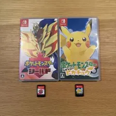 【 Switch ソフト2本セット 】ポケモン シールド＋ピカチュウ