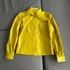 【美品】JOHNLAWRENCESULLIVAN　レザーシャツ S レディース