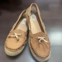 UGG ブラウンレザー ローファー23センチ