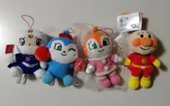 4体  アンパンマン ぬいぐるみ ころふわ ウインタースタイル