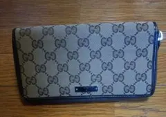 GUCCI GGキャンバス ラウンドファスナー 長財布のサムネイル