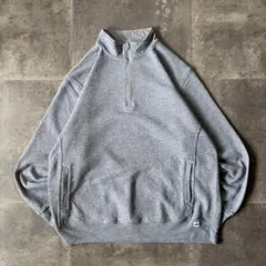 00s RUSSELL ATHLETIC ジップスウェット 灰 XL A398