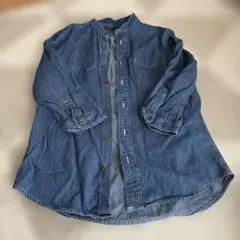 TETE HOMME デニムブルー 長袖シャツ キッズM