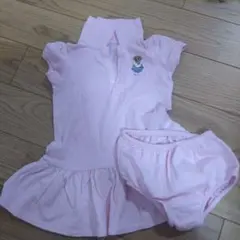 ラルフ・ローレン　ピンク ポロシャツワンピース 12M80cm