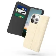 iPhone 13 Pro 用 財布型 ケース 手帳型 アプリコット おしゃれ