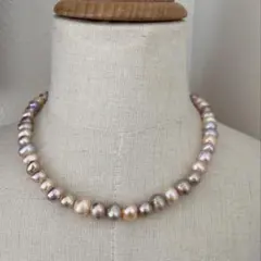 淡水バロックパール 連材 マルチカラー　ハンドメイド素材