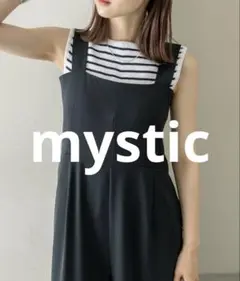 ミスティック　スクエアサロペット　サロペット　オールインワン　ネイビー