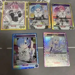と*ふ様 レム　ラム　エミリア　SR パラレル　カード　ユニアリ　ユニオンアリー