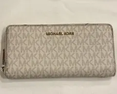 MICHAEL KORS モノグラム長財布 ベージュ系