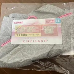 【グンゼ】キレイラボ　ハーフトップブラ　LLサイズ　グレーのサムネイル