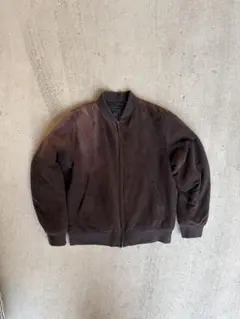 ユニクロ　ダークブラウンMA-1 フライトジャケット L 短丈