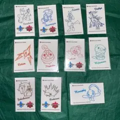ポケモン　転写ステッカー　11枚まとめ売り　GMP