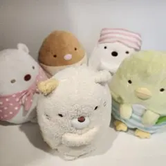 すみっコぐらし　ぬいぐるみ5点