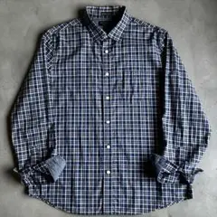 美品BANANA REPUBLIC チェックシャツ オーガニックコットン