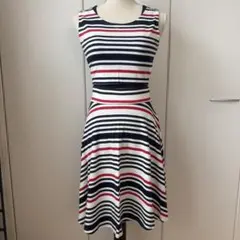 美品★ANAPストライプ ノースリーブ &スカート　セットアップM