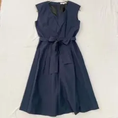 Theory ノースリーブひざ丈ワンピース 新品タグ付き Theory セオリー ノースリーブ ひざ丈ワンピース ネイビー 038 - メルカリ