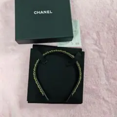 【極美品】シャネル カチューシャ リボン スパンコール ブラック レア 極美品】シャネル カチューシャ リボン スパンコール ブラック レア