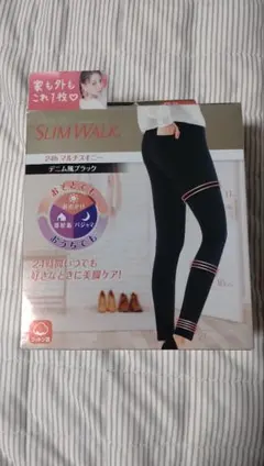 SLIMWALK 24h マルチスキニー デニム風ブラック Mサイズ