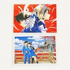 名探偵コナン コナン探偵社　ポストカード　新一＆蘭