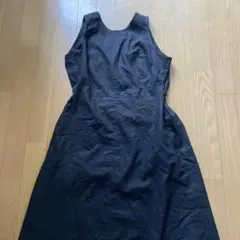 GU 黒　ノースリーブロングワンピース