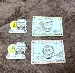 ちいかわぽけっと うさぎ シーサー カード ラーメン豚 ステッカー セット