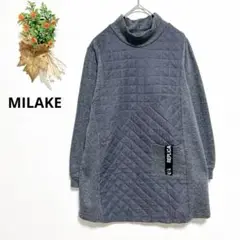 a4408 MILAKE チュニック　プルオーバー　ハイネック　スウェット　古着