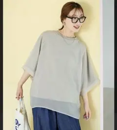 新品未使用　オーガンジーカットソー 2026年最新】オーガンジー tシャツの人気アイテム - メルカリ