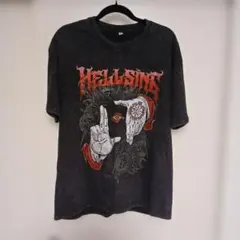 アニメtシャツ HELLSING ヘルシング Tシャツ ブラック XXL