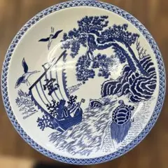染付 宝船 松亀図 大皿 縁起物 飾り皿 - メルカリ