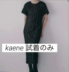 kaene ボリュームスリーブオールレースドレス38 ブラック　試着のみ