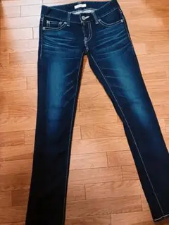 【MOUSSYマウジー】スキニーデニム ダークブルー 26