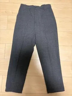 ウエストゴム グレー ワイドパンツ
