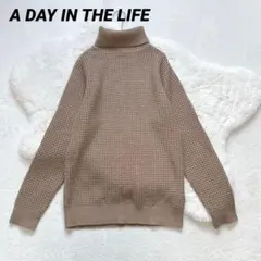 N122 A DAY IN THE LIFE タートルネックニット ワッフル編みのサムネイル