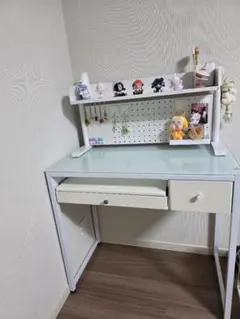 手渡し限定❣️ LOWYA　コンパクトデスク　ホワイト　ネイルデスクのサムネイル