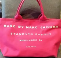 MARC JACOBS キャンバス トートバッグ ピンク 正規品のサムネイル