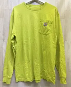 Carhartt 長袖Tシャツ ロゴ ポケット 無地 ロンT M K126